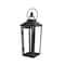 12.2" Black Metal Lantern by Ashland®